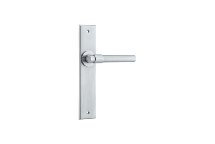 Helsinki Lever Chamfered Brushed Chrome