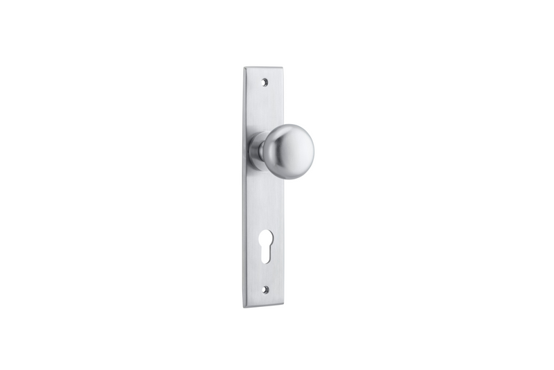 Cambridge Knob Chamfered Brushed Chrome