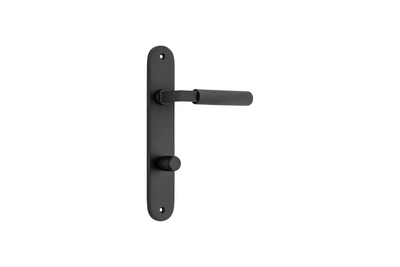 Brunswick Lever Oval Matt Black