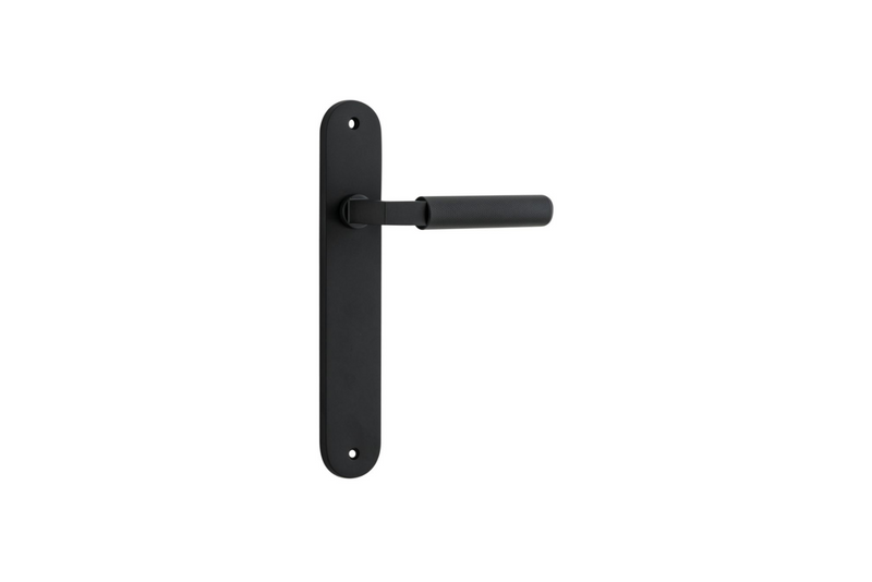 Brunswick Lever Oval Matt Black