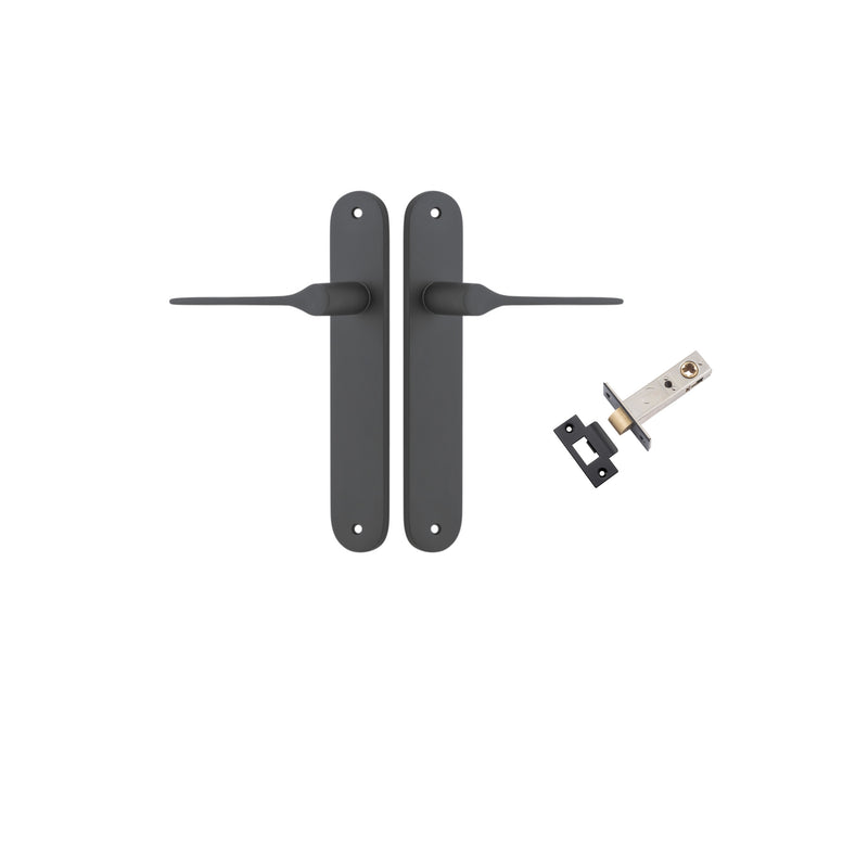 Como Lever Oval Matt Black Passage Kit