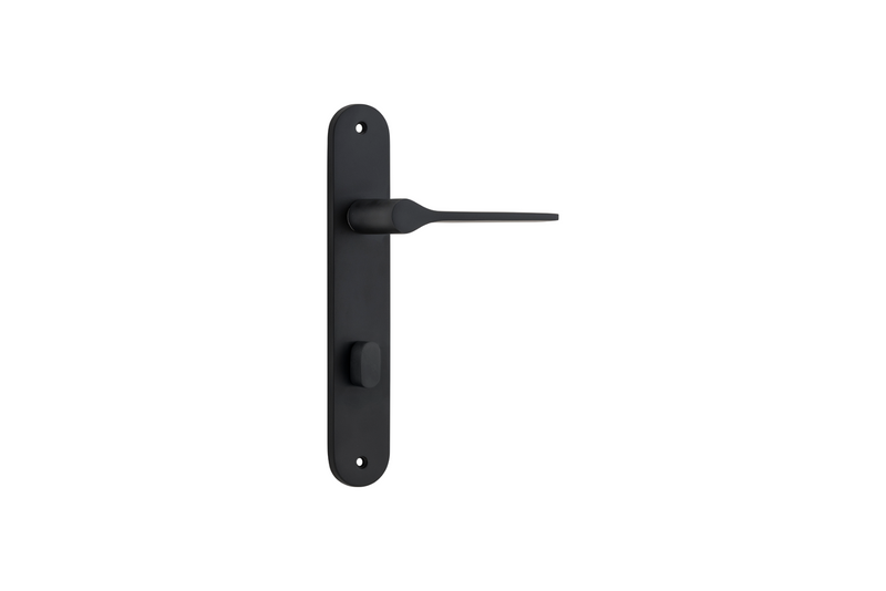 Como Lever Oval Matt Black