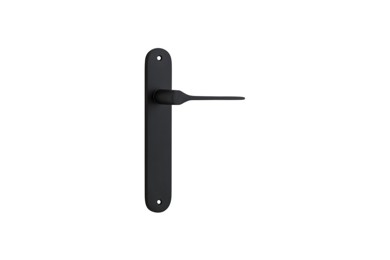 Como Lever Oval Matt Black