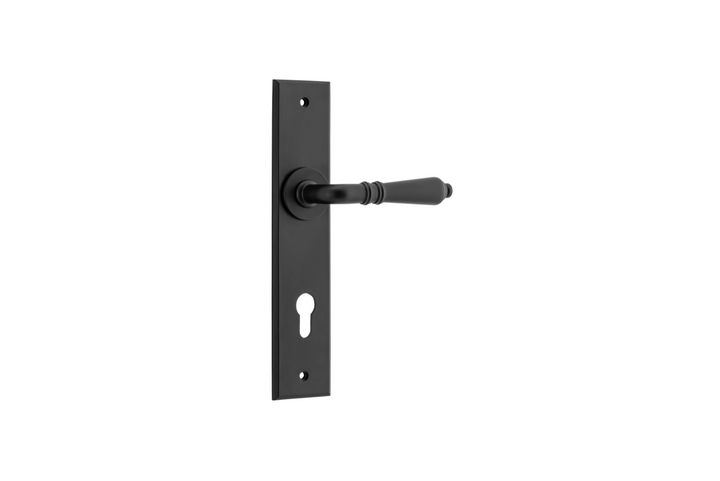 Sarlat Lever Chamfered Matt Black