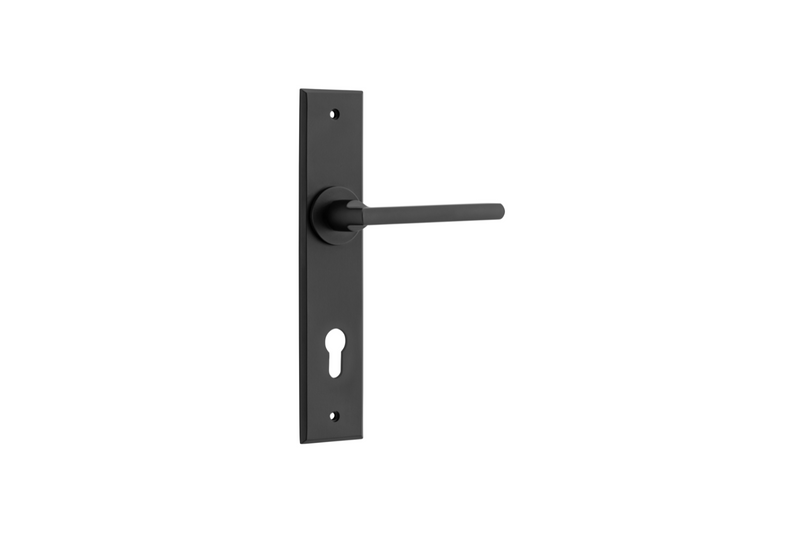 Baltimore Lever Chamfered Matt Black