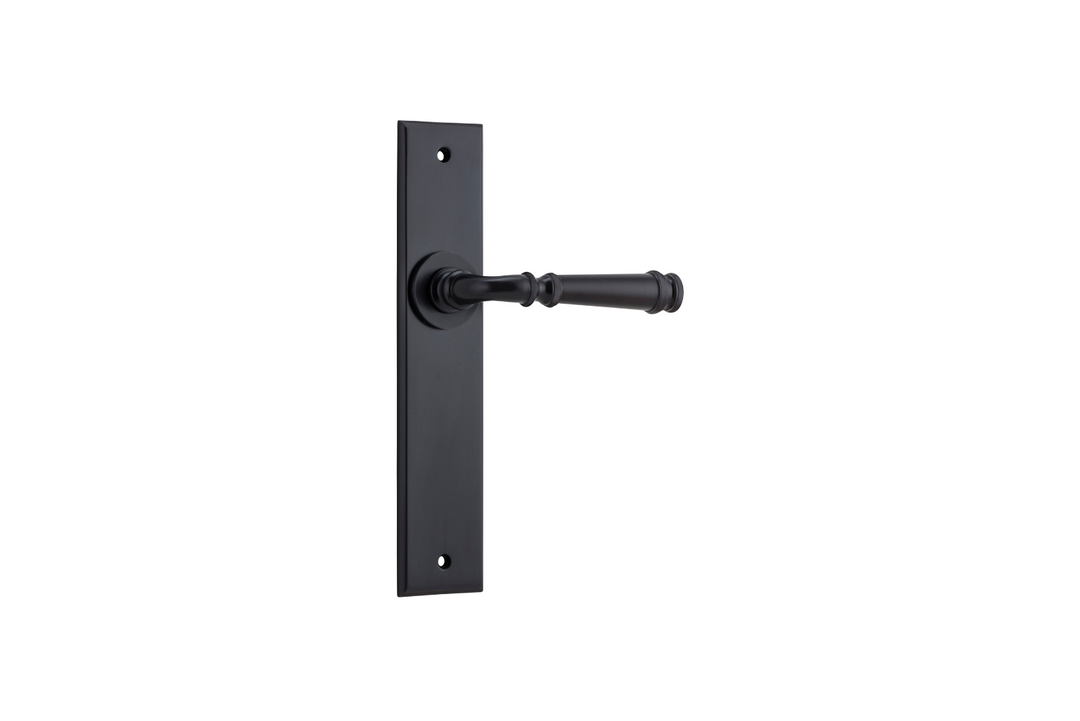 Verona Lever Chamfered Matt Black