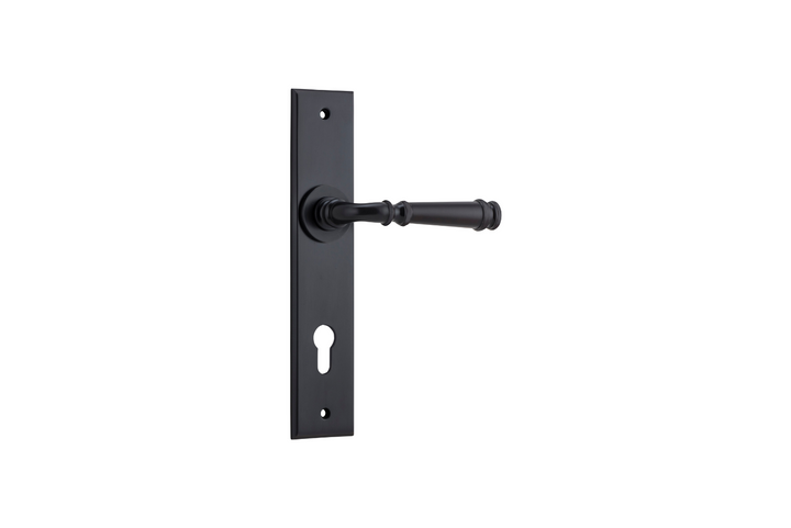 Verona Lever Chamfered Matt Black