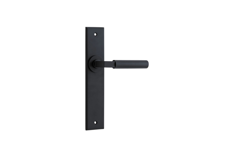 Berlin Lever Chamfered Matt Black