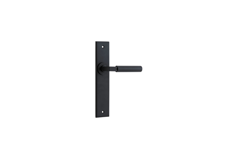 Berlin Lever Chamfered Matt Black