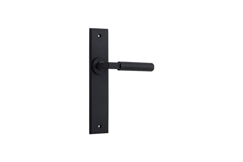 Brunswick Lever Chamfered Matt Black