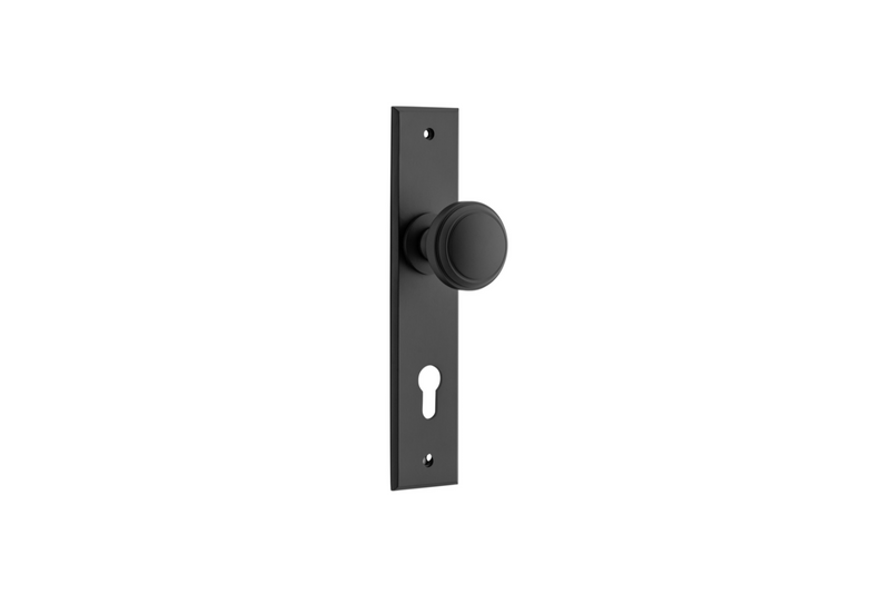 Paddington Knob Chamfered Matt Black