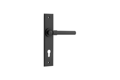 Helsinki Lever Chamfered Matt Black