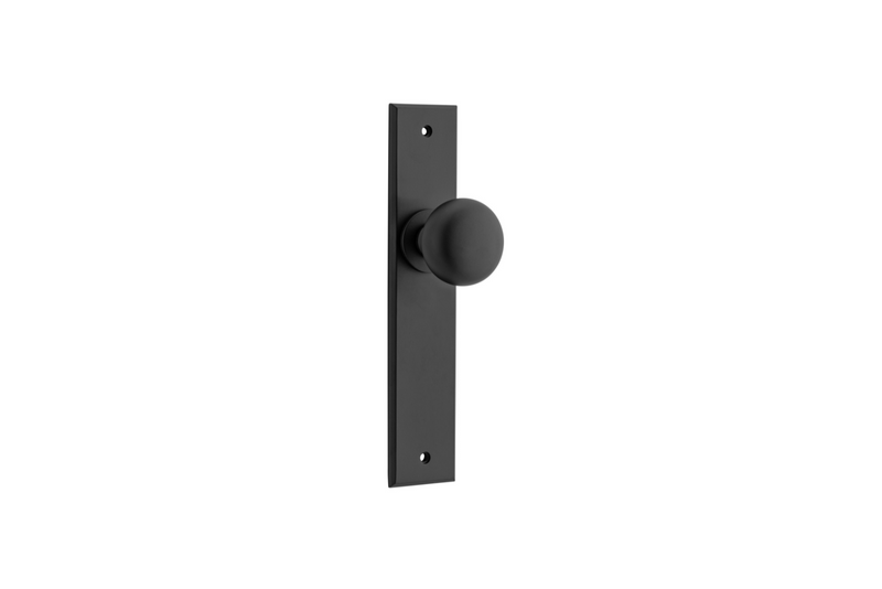 Cambridge Knob Chamfered Matt Black