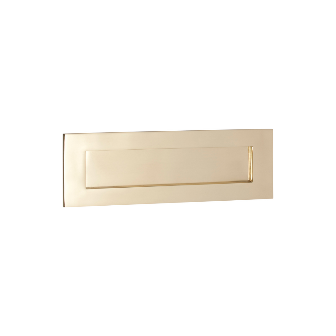 Letter Plate Polished Brass