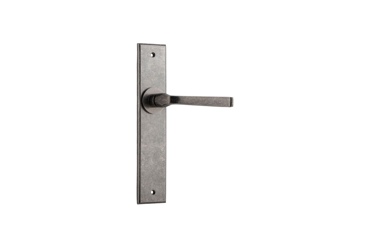 Annecy Lever Chamfered Distressed Nickel