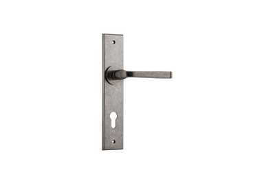 Annecy Lever Chamfered Distressed Nickel