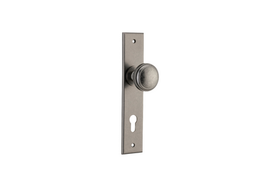 Paddington Knob Chamfered Distressed Nickel