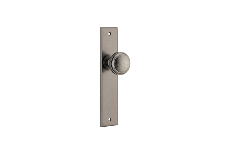 Paddington Knob Chamfered Distressed Nickel