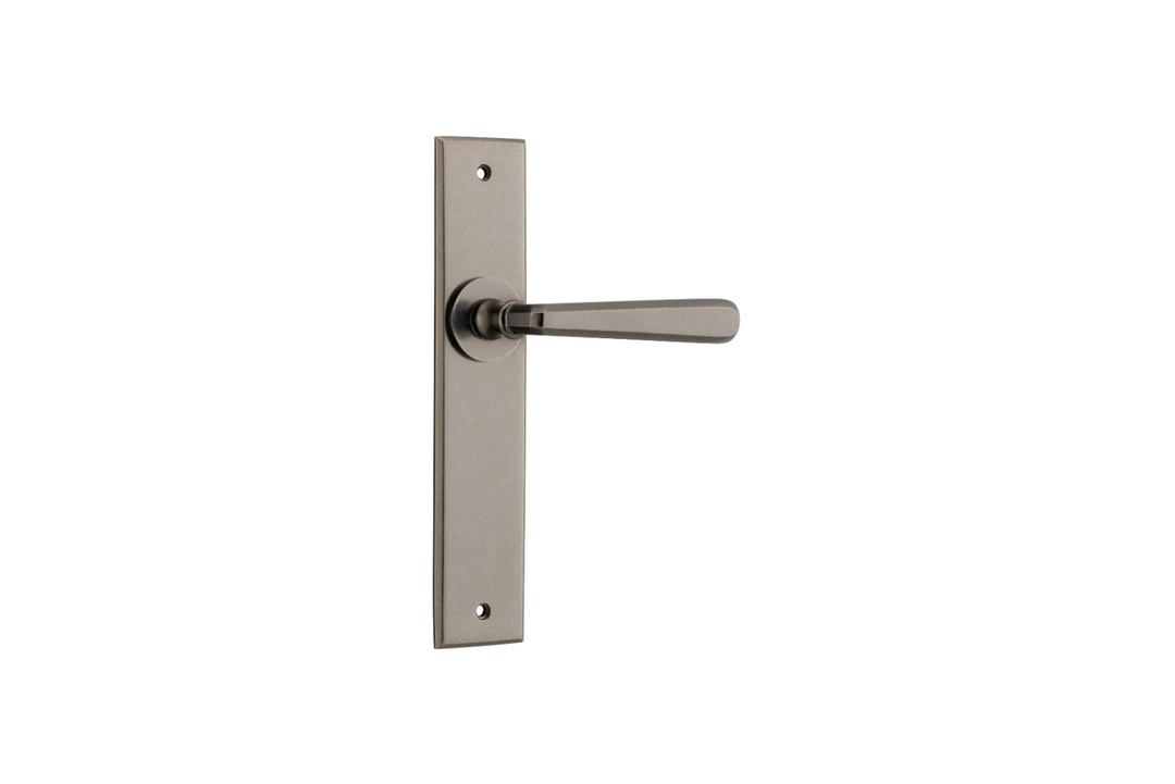Copenhagen Lever Chamfered Distressed Nickel