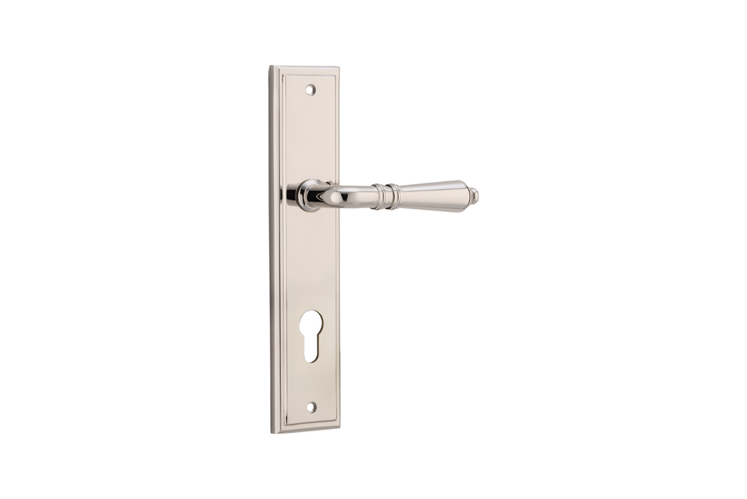 Sarlat Lever Stepped Polished Nickel