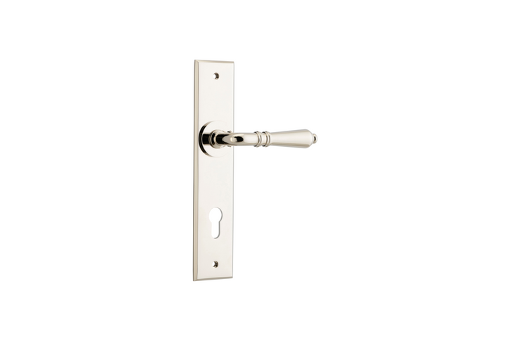 Sarlat Lever Chamfered Polished Nickel
