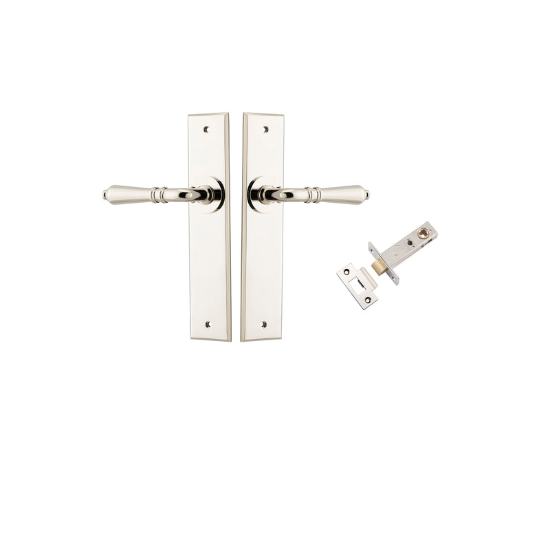 Sarlat Lever Chamfered Polished Nickel Passage Kit