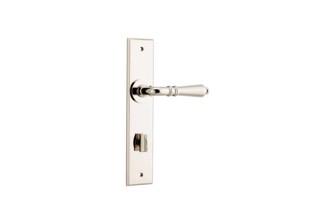 Sarlat Lever Chamfered Polished Nickel