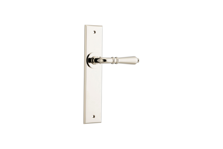 Sarlat Lever Chamfered Polished Nickel