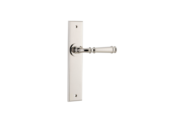 Verona Lever Chamfered Polished Nickel