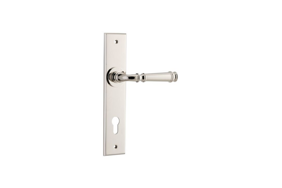 Verona Lever Chamfered Polished Nickel