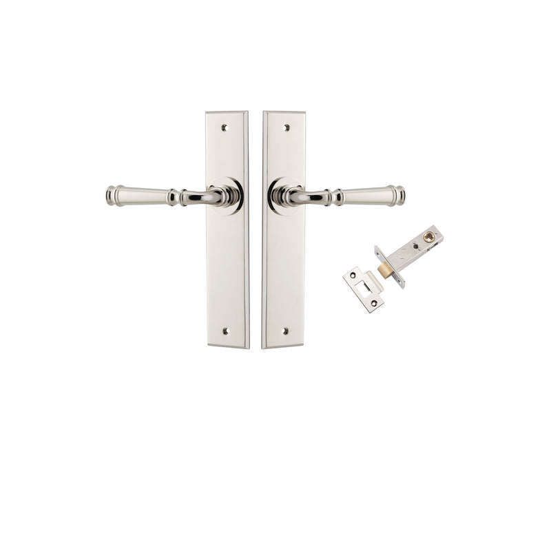 Verona Lever Chamfered Polished Nickel Passage Kit