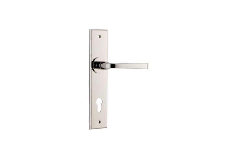 Annecy Lever Chamfered Polished Nickel