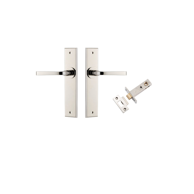 Annecy Lever Chamfered Polished Nickel Passage Kit