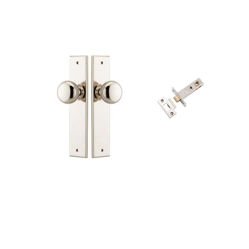 Cambridge Knob Chamfered Polished Nickel Passage Kit