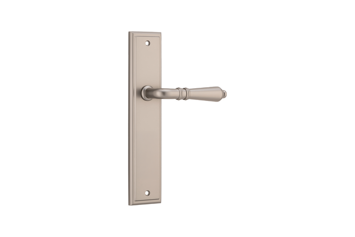 Sarlat Lever Stepped Satin Nickel