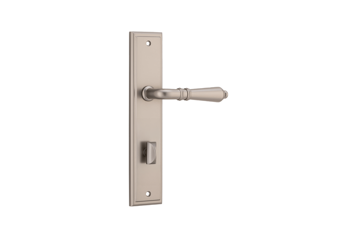 Sarlat Lever Stepped Satin Nickel