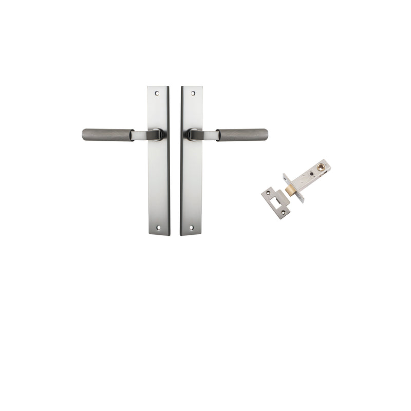 Brunswick Lever Rectangular Satin Nickel Passage Kit