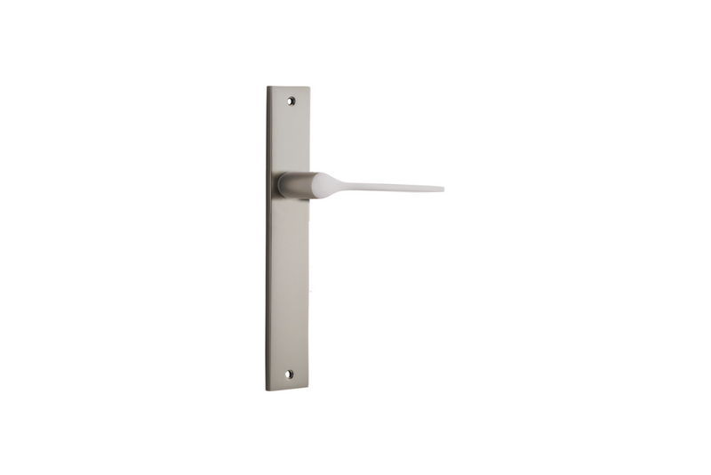 Como Lever Rectangular Satin Nickel