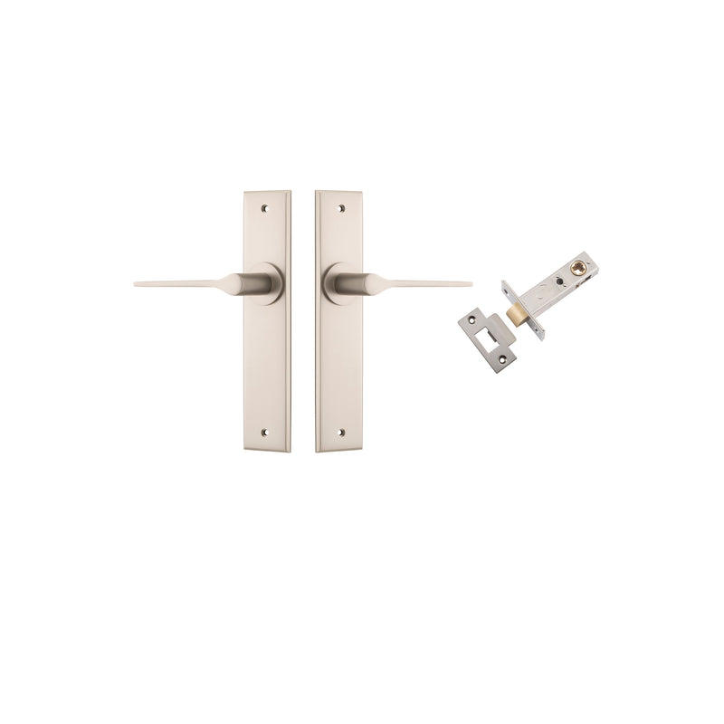 Como Lever Chamfered Satin Nickel Passage Kit