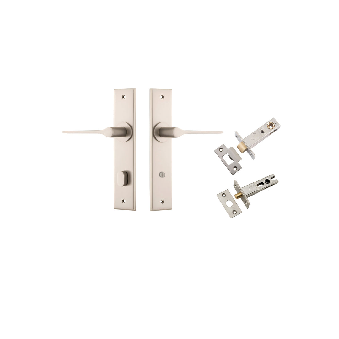 Como Lever Chamfered Satin Nickel Privacy Kit