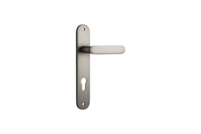 Bronte Lever Oval Satin Nickel