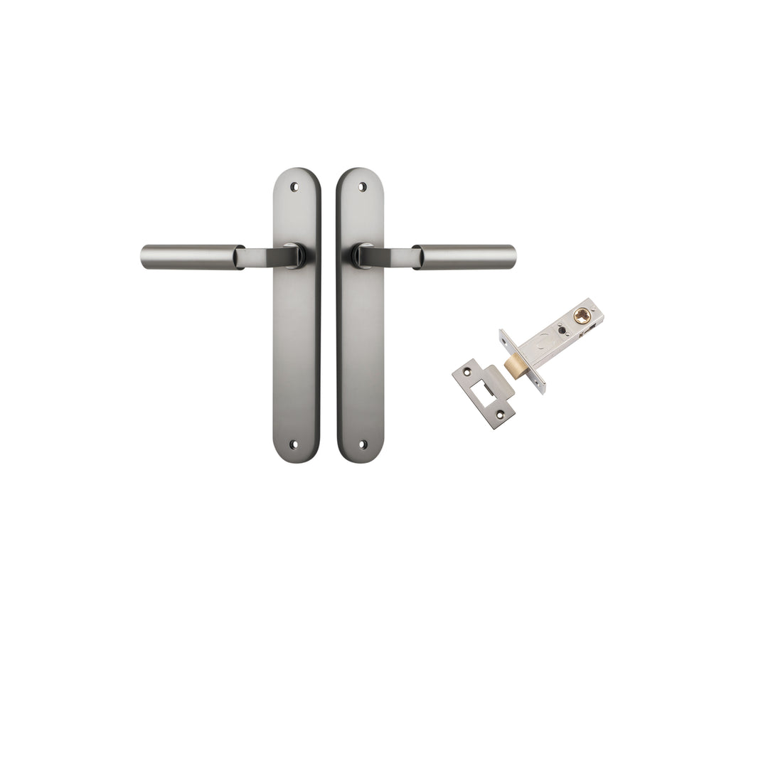 Berlin Lever Oval Satin Nickel Passage Kit