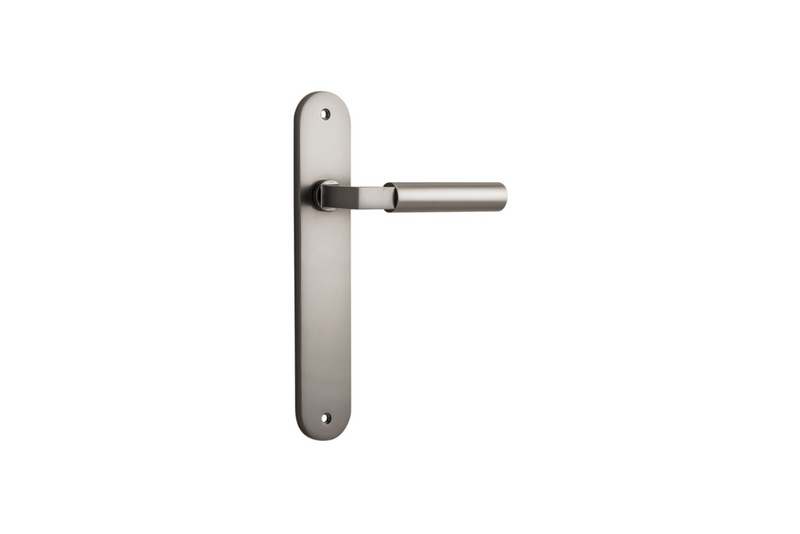 Berlin Lever Oval Satin Nickel