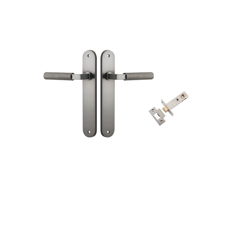 Brunswick Lever Oval Satin Nickel Passage Kit