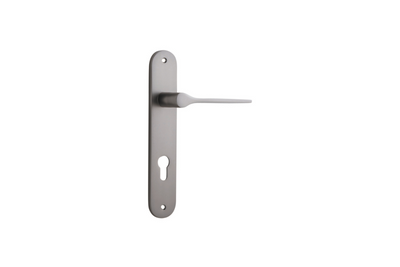 Como Lever Oval Satin Nickel