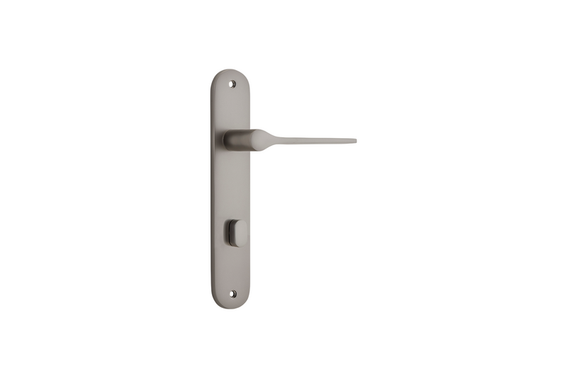 Como Lever Oval Satin Nickel