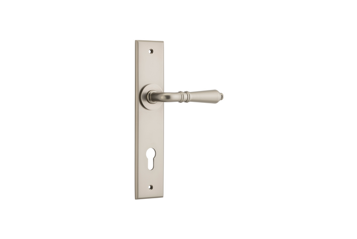Sarlat Lever Chamfered Satin Nickel