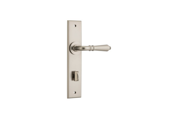 Sarlat Lever Chamfered Satin Nickel