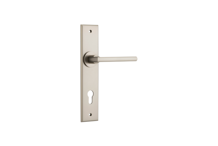 Baltimore Lever Chamfered Satin Nickel