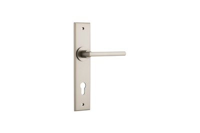 Baltimore Lever Chamfered Satin Nickel